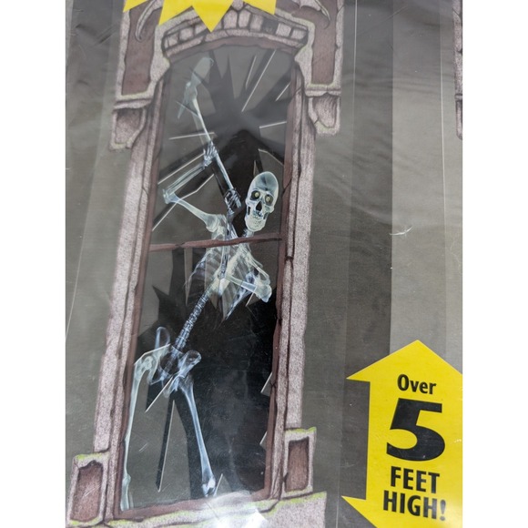 NEW Amscan Scene Setters Add Ons What Lurks‎ Within Skeletons 2 Panels 33.5"x65" - Picture 3 of 8